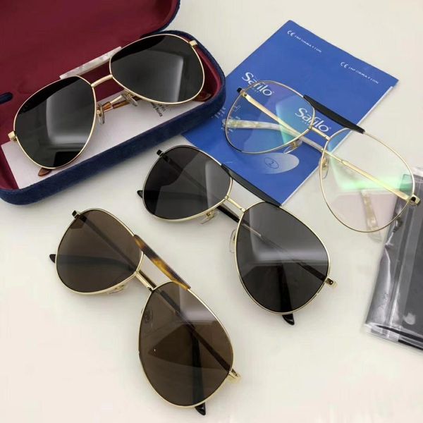 

luxury 0242 sunglasses for women brand design popular fashion oval summer style uv protection lens come with package, White;black