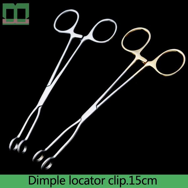 

dimple locator clip nstainless steel cosmetic and plastic instruments and tools aureate handle 15cm