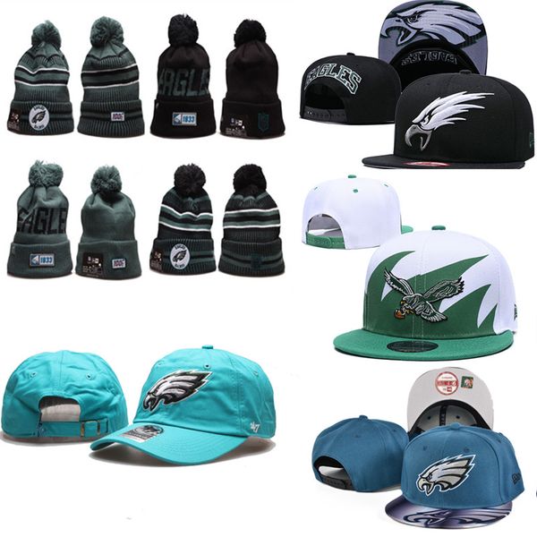 

2020 philadelphia winter beanies eagles adjustable hats men women embroidery team logo snapback all team wholeasle knit warm outdoor caps