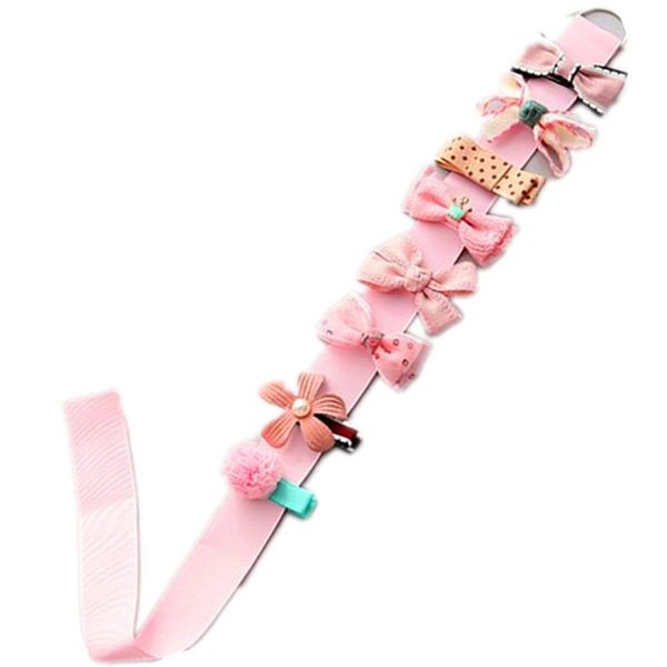 

children's flower hair accessories headdress street shoot bow hair clip set trinket gift bows kids hairpain, Slivery;white
