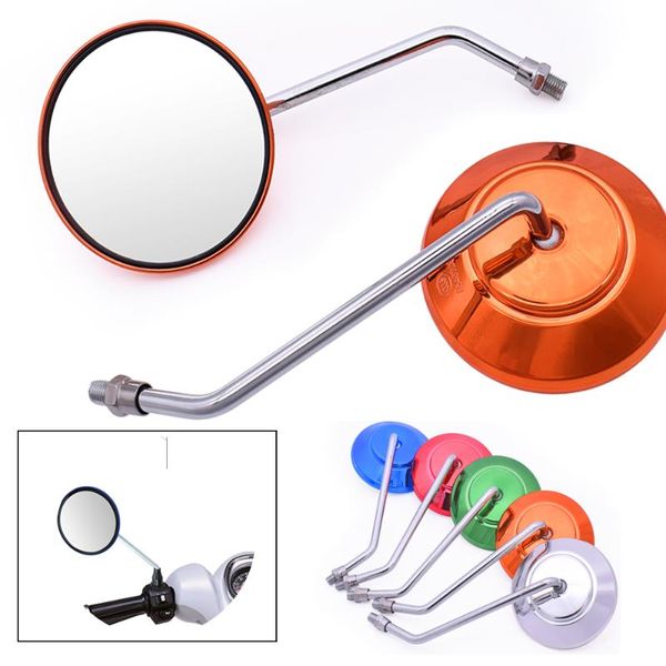 

motorcycle handle bar end mirrors round rear view mirror retroviseur moto for cbr1100xx cbr300f cbr300fa cbr500r cbr500f