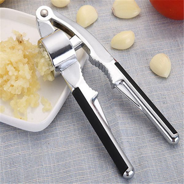 

multi functional kitchen tools zinc alloy garlic presses ginger squeezer nut crackers with black abs handle
