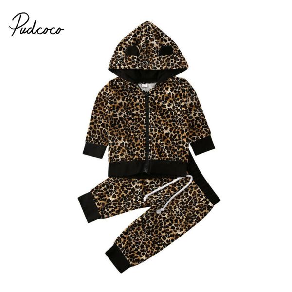 

2020 spring детские повседневный костюм дети мальчик девочка хлопка leopard молнии куртка брюки дети досуг спортивный костюм младенческая од, White