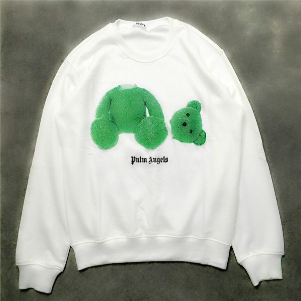 

mens designer hoodies givh22 new fashion brand luxury graffiti cartoon cartoon green bear letter printed sanitary clothes, Black