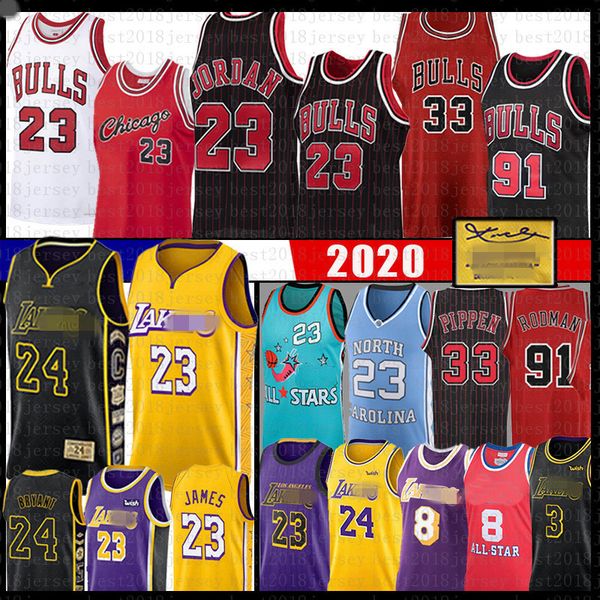 

lebron 6 james 23 michael bryant basketball jersey scottie 33 pippen dennis 91 rodman anthony kyle davis kuzma bull earvin o'neal johns, Black;red
