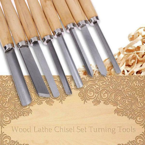 

8/10/12pcs gouge lathe chisel woodworking wood tools carving turning art kit ja55