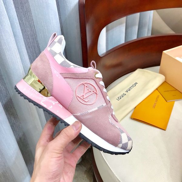 

platform men's and women's shoes wild vintage luxury dad shoes running shoes leather upper breathable sneakers 09, Black