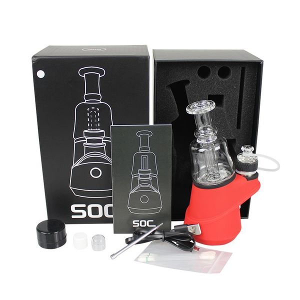 

SOC Peak Enail Kit 2600mah TC Box Mod H Enail Dab With Wax Vaporizer Bowl Dabber Electronic Cigarette