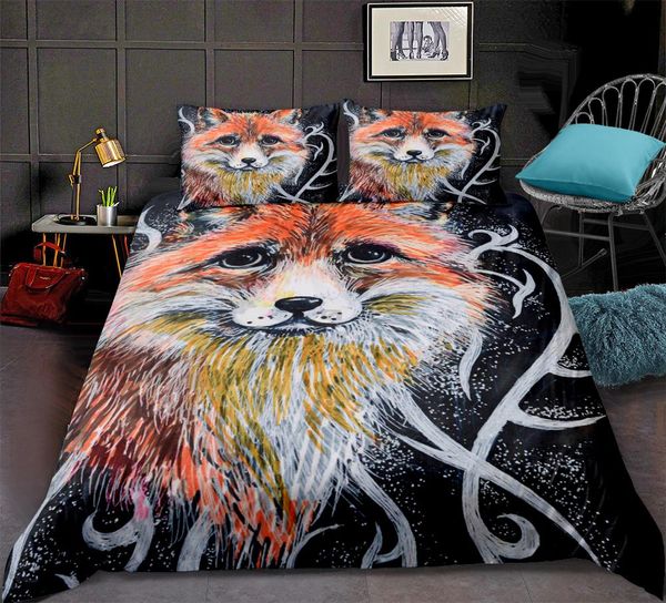 

pattern duvet cover set 3d lifelike animal print bedding set soft microfiber black bedspread home textiles