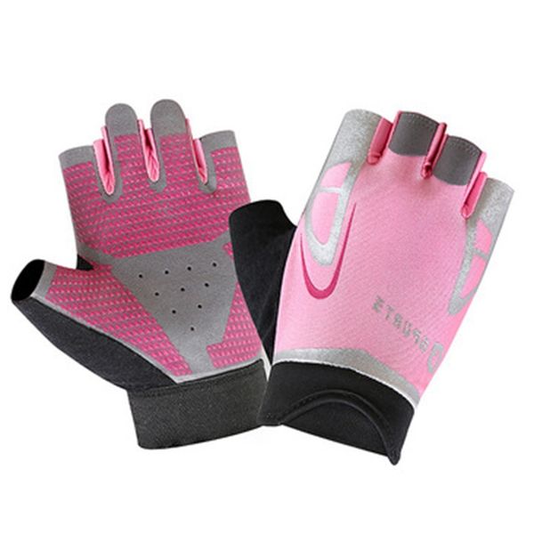

mtb sport bike half finger cycling gloves summer breathable outdoor bicycle glove silicon pad gel palm bike riding equipment, Black