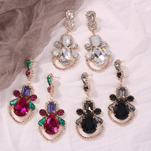 

earrings for women simple 1 pair oorbellen hangers bohemian women earrings 2019 bohemian colorful geometry gift, Golden;silver