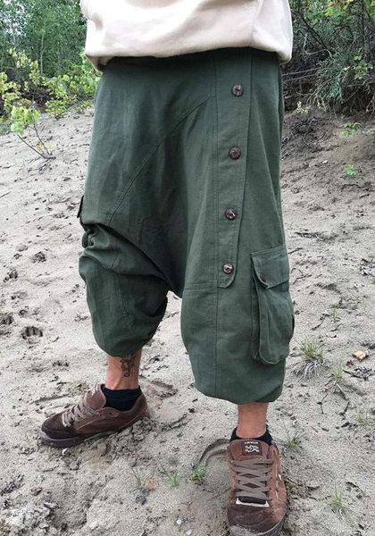 

men's green new harem pants, casual bloomers aladdin loose pant for yoga meditation outdoor high quality, Black