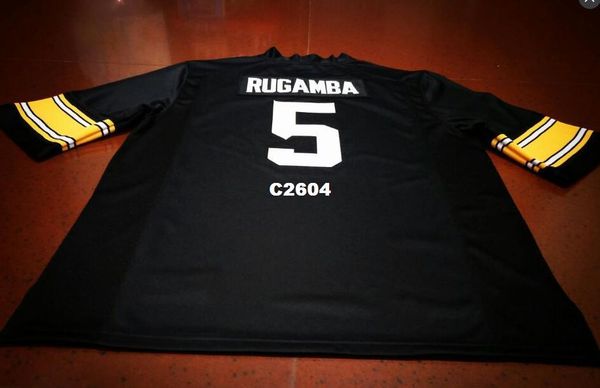 

мужчины #5 мэнни ругамба айова hawkeyes выпускников колледжа джерси s-4xlor пользовательские любое имя или номер джерси, Black;red