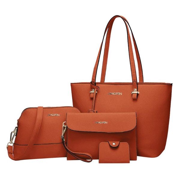 

new luxury handbags women bags designer leather fashion women leather four-piece shoulder crossbody bag clutch wallet