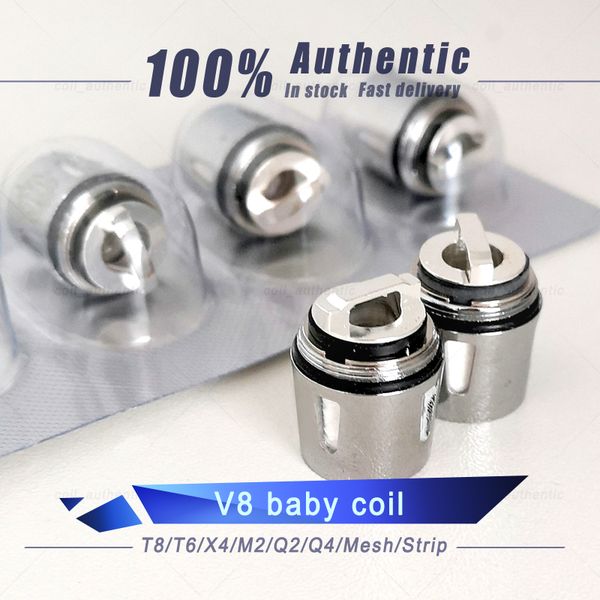 

100% Authentic V8 Детские Coil Зверь танк Глава T8 0.15ohm T6 X4 0.15ohm Q2 0.4ohm M2 0.25ohm Подлинная