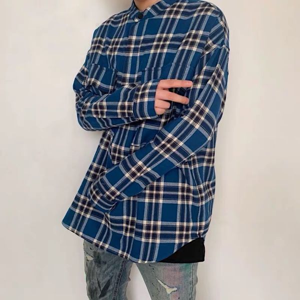 

mens casual shirts long sleepers casual printed fashion style broken dark blue patchwork shirts sweatshirts size s-xl wholesale, White;black