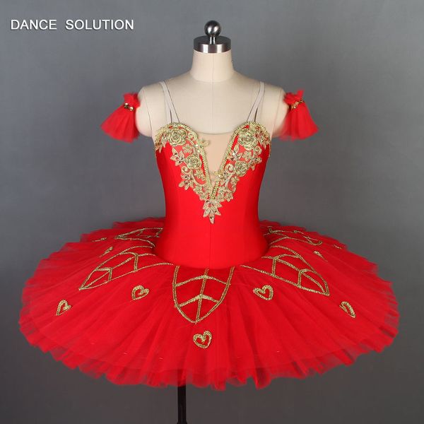 

spanishe red spandex bodice professional ballet dance tutu for girls & women performance ballerina dance costume tutus bll042, Black;red