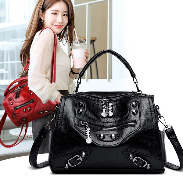 

yilian leather women's bag, vintage style, daily bag, women's large capacity, bag