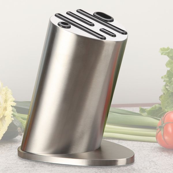 

creative stainless steel circular knife holder kitchen supplies