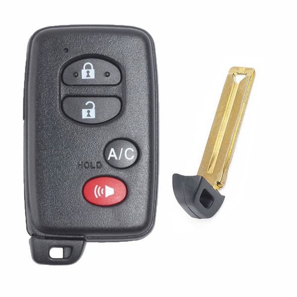

for land cruiser prius new replacement remote control key shell case fob housing cover with uncut blade