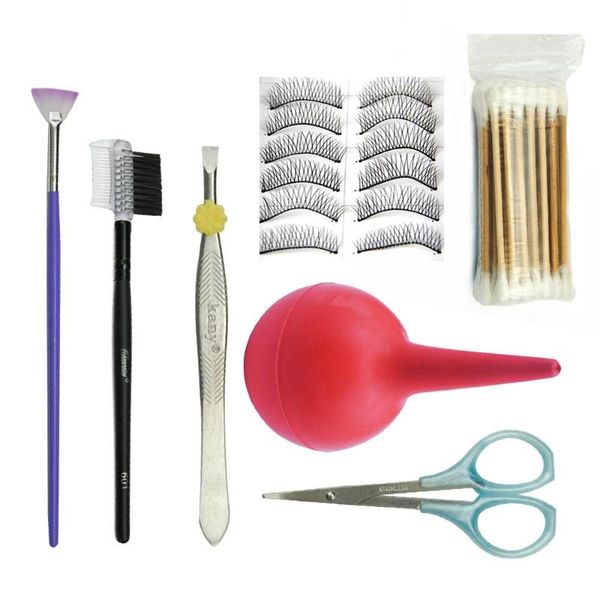 

1 set false eyelash set 3d mink false eyelash natural / dense long makeup beauty extension tool tool