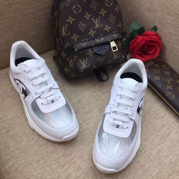 

fashion men s sports coach shoes men and women running flat shoes leather racing car luxury shoes