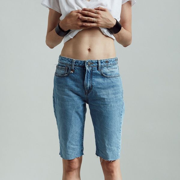

women's jeans women knee-length denim pants slim straight crop fashion ladies spring summer, Blue