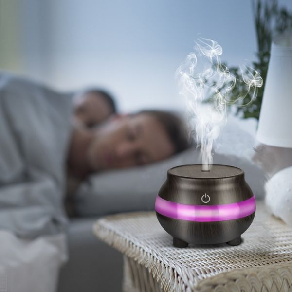 

mini plastic gra air humidifier car ultrasonic humidifier diffuser usb color changing led car electrical appliances