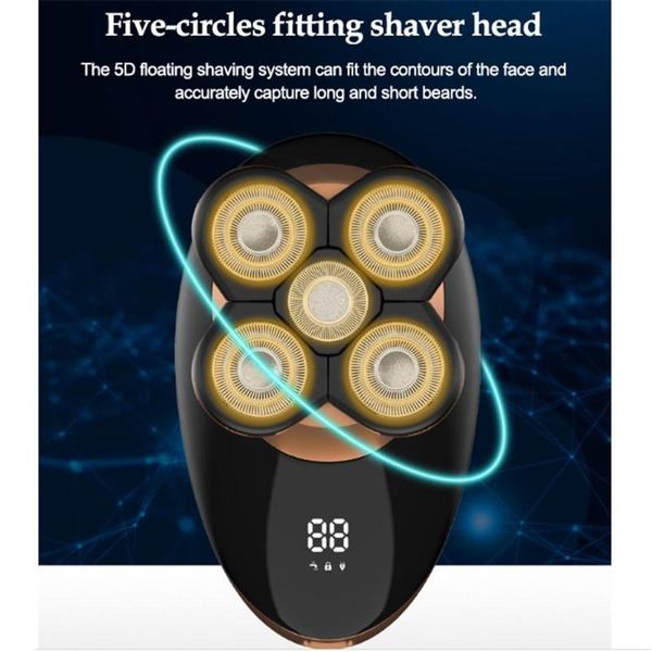 

new 3/5 -head electric shaving razor shaving men waterproof usb rechargeable multifunction full-body washing shaver