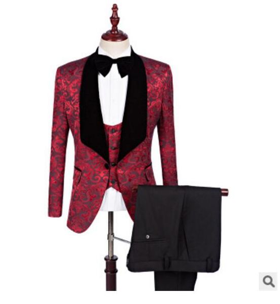 

новый красный белый черный жених смокинги groomsmen slim fit лучший мужской костюм свадебные мужские пиджаки костюмы на заказ (куртка + брюк, White;black