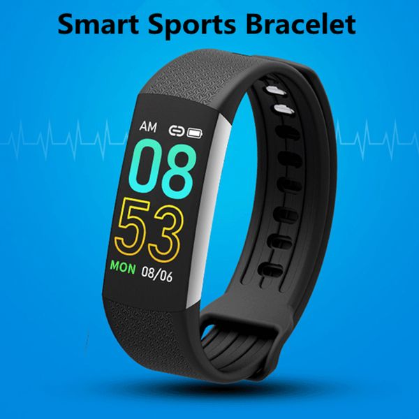 

color screen heart rate smart watch men women fitness sports watch remote control p blood pressure pedometer smartwatch, Slivery;brown