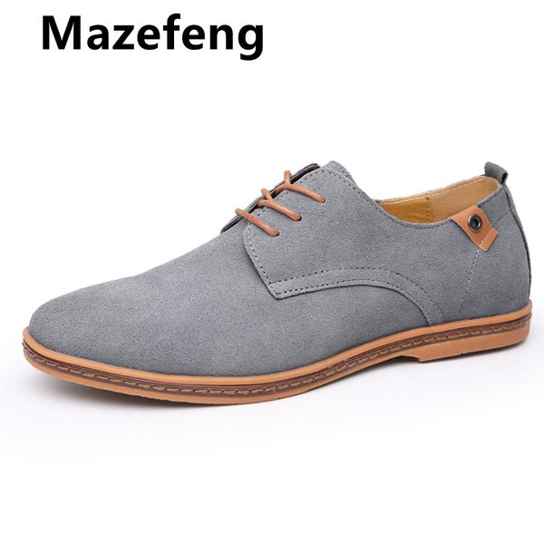 

2019 men casual shoes leather suede breathable man oxfords shoes flats business male zapatillas hombre bi size 38-48, Black