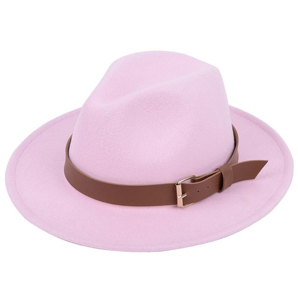 

fashion-wool felt fedora hat with black ribbon autumn winter wide brim jazz panama formal hat gambler trilby chapeau 16 colors, Blue;gray