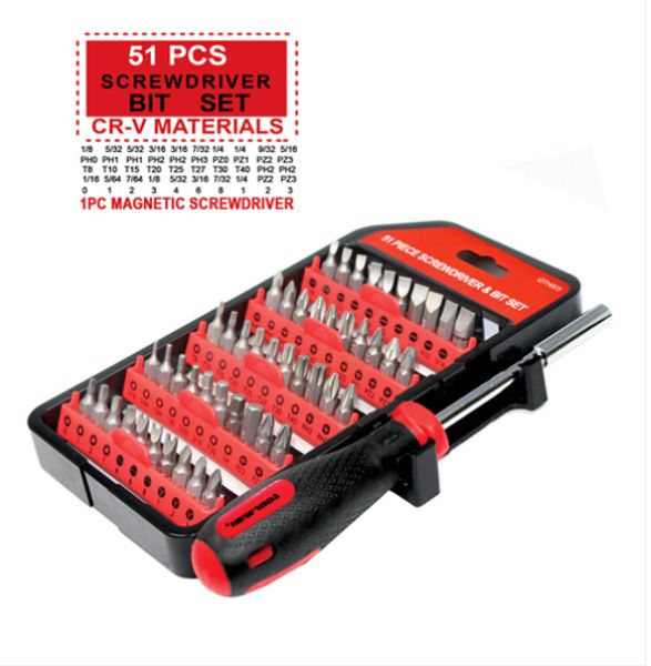 

wholesales toolman 51 pcs compact hand tool screwdriver bit set compact hand tool magnetic
