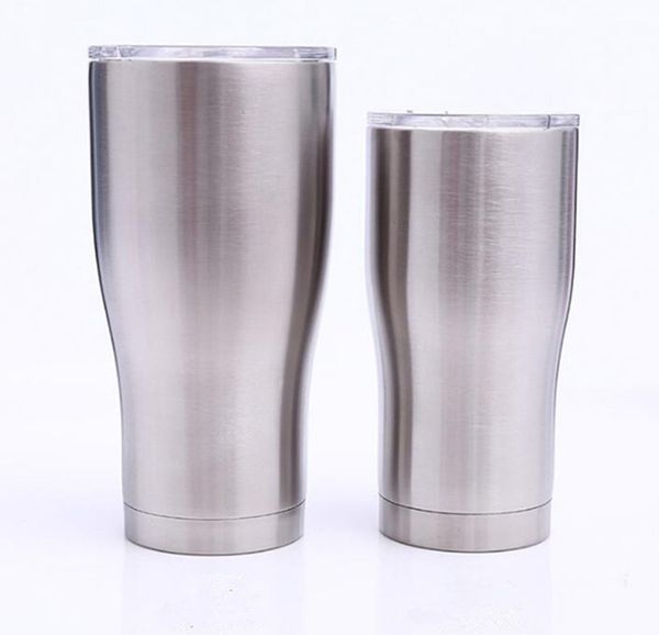 

Curve tainle teel tumbler 30oz 20oz double wall in ulation vacuum drink water mug with liding lid