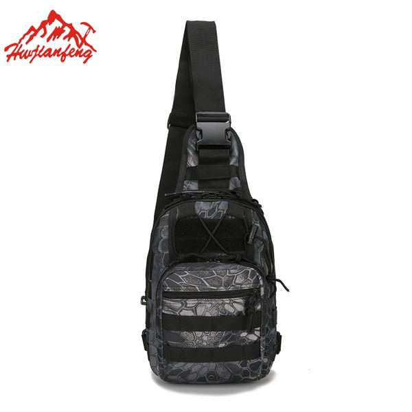

outdoor sport bag men tactical chest molle single shoulder bags wading chest pack travel climbing backpack