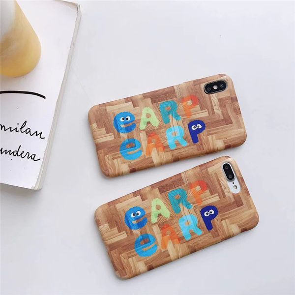 

one piece luxury телефон чехол для iphone 6s 7 8p xs xsmax 11promax способа текстуры древесина и письмо дизайнера телефона задней стороны об