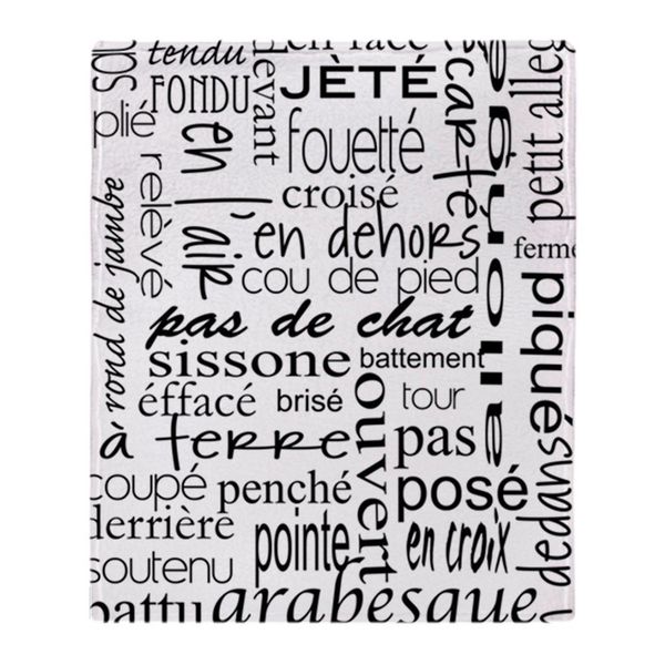 

personalized ballet is hard terminology soft fleece throw blanket cover throw over sofa bed blanket home textile