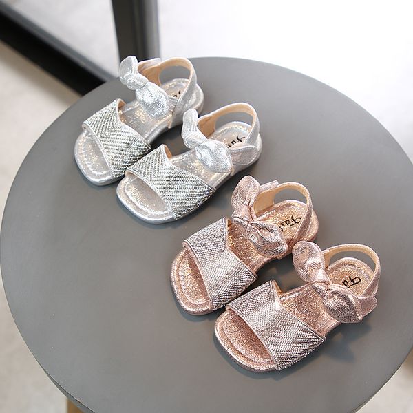 

summer girls sandals rhinestone princess shoes baby soft bottom dance shoes children's shoes sandals for girl kids t200428, Black;red