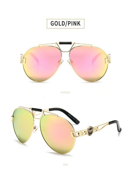 

ins стекло мода ретро металлические солнцезащитные очки голова жаба очки мужчины и женщины трансграничный взрыв ve2160 очки защита глаз вожд, White;black