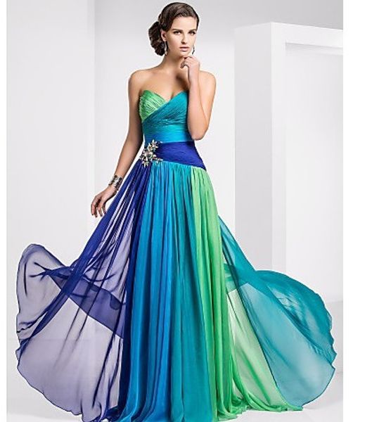 

backlakegirls chiffon evening dress sweetheart sleeveless lace up back design long women dress for night party, White;black