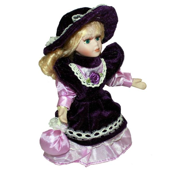 

20см vintage style фарфоровые куклы игрушка для детей главная дисплей decor