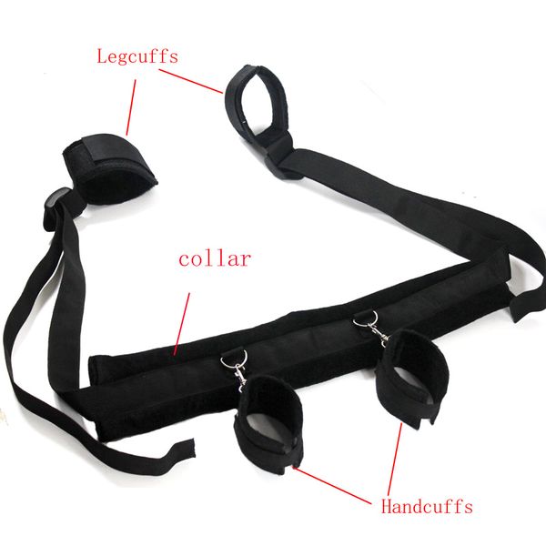 

khalec18112701 hands games erotic straps leg open restraints neck ankle toys bondage for couples toys bed jcgqc