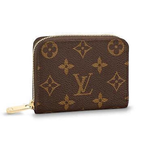 

m60067 zippy coin purse old flowers real caviar lambskin chain flap bag long chain wallets key card holders purse clutches evening