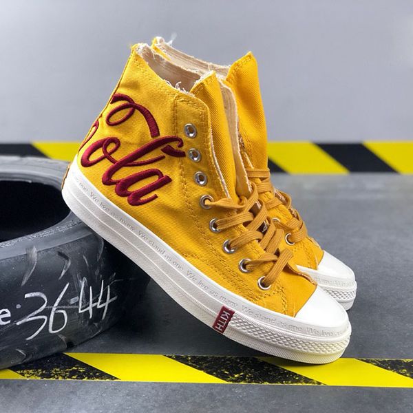 

2019 new famou light hoe men women brand neaker ca ual low cla ic kateboard canva de igner coca and cola conver e 13 hoe j6, Black