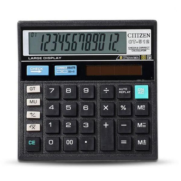 

Calculator Economical Solar Dual Power Computer Office Home School Student Teaching Stationery Calculating Tool