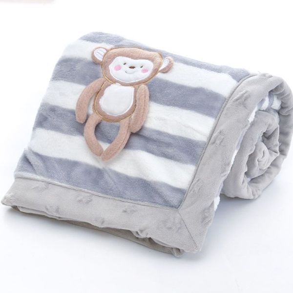 

baby blanket infant thicken flannel swaddle envelope stroller newborn blanket u90b