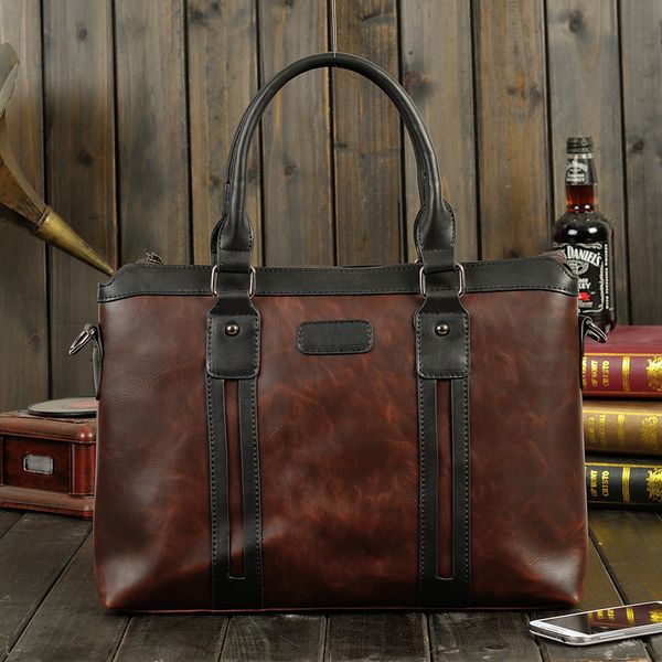 

men handbags briefcases lawyer leather handbag computer lapbag shoulder bags waterproof office portable bag for xiaomi lenovo fashion