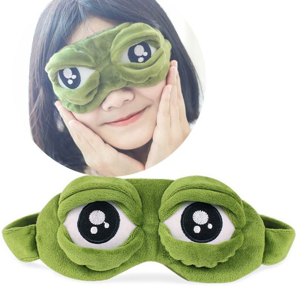 

women kids sleep eyes covers cute animal shape eyes cover the sad 3d eye mask cover sleeping rest sleep anime funny gift #20, Blue;gray