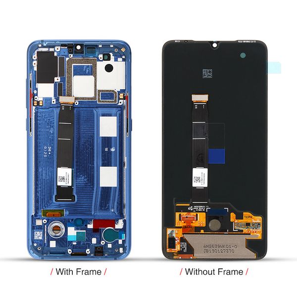 

For xiaomi mi 9 lcd di play creen frame for xiaomi mi 9 lcd creen digitizer a embly replacement repair pare part